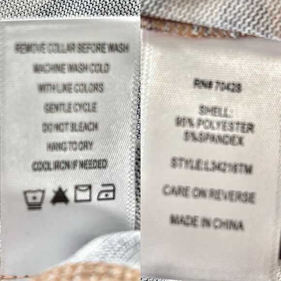 a La Carte Animal Print Top Front Seams Optional Cowl Neck Attachment - Picture 11 of 11